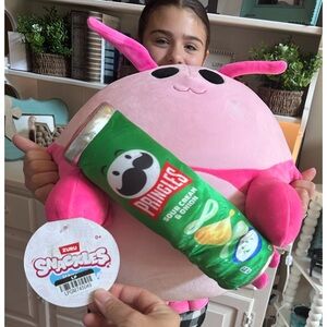 Pink Snapple Plush with Pringles Design